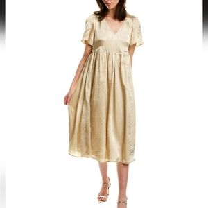 Madewell flutter sleeve medi dress